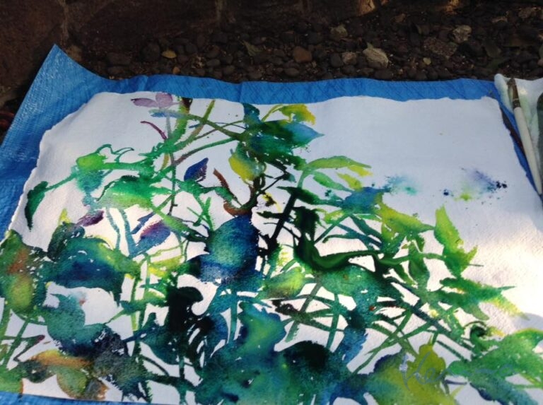 絵の具を溶く時は絵の具を溶く